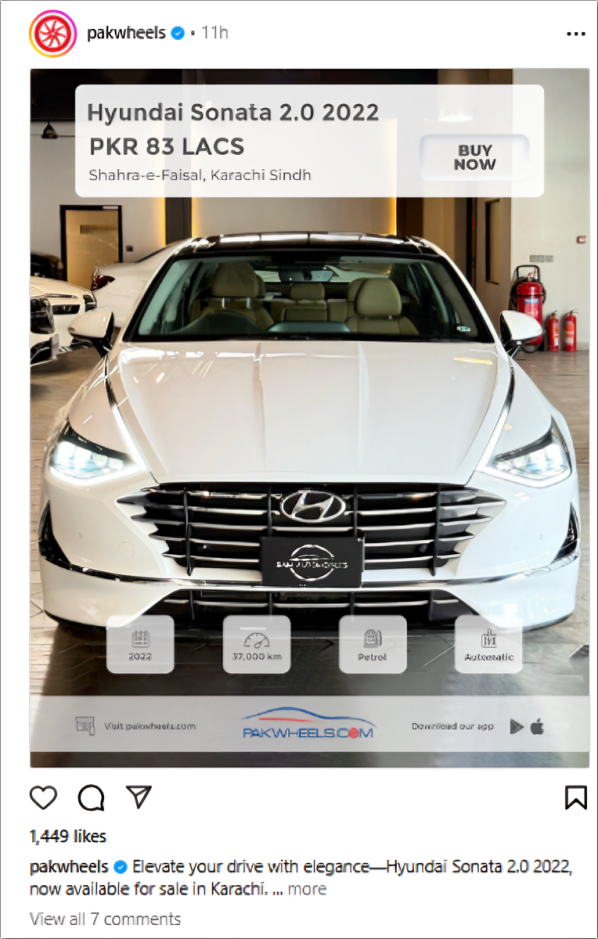 Promotional post example