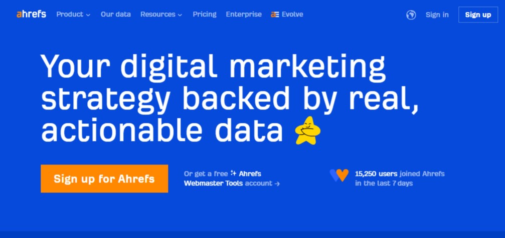 Ahrefs website