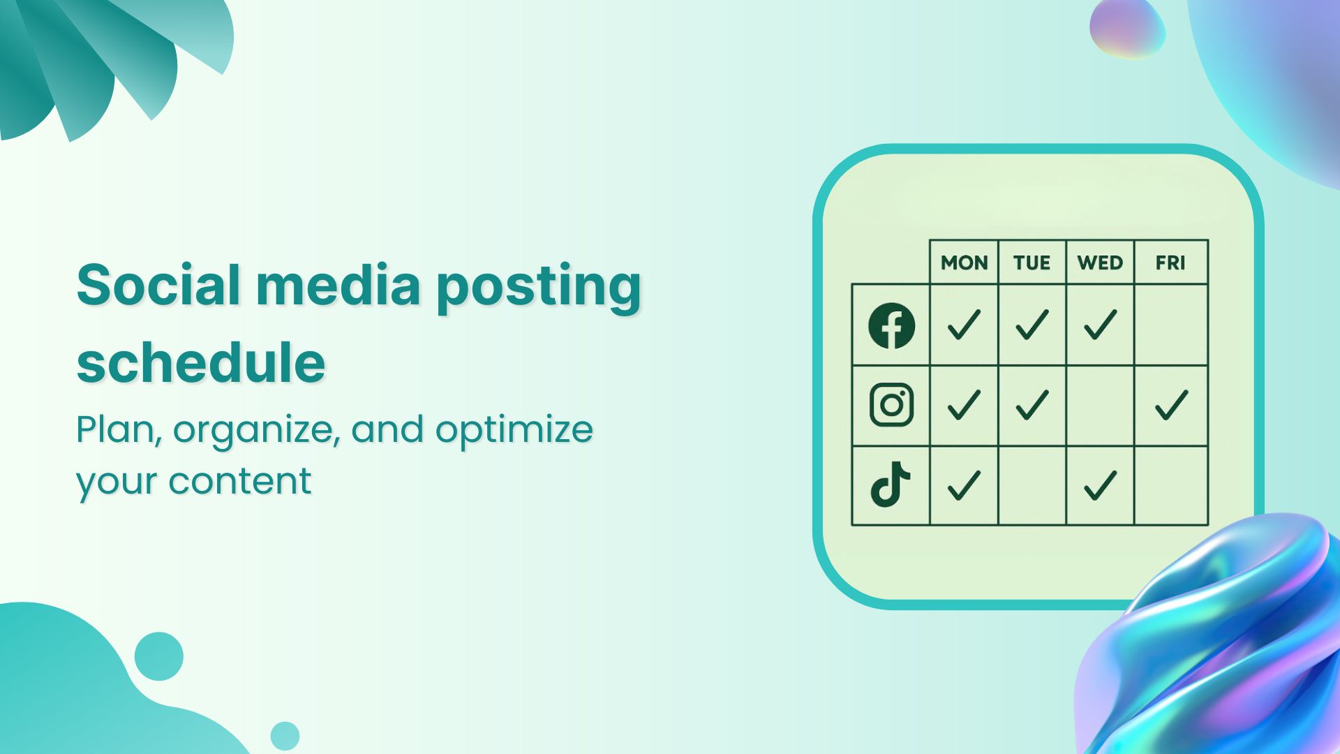 Step-by-step guide to creating a social media posting schedule
