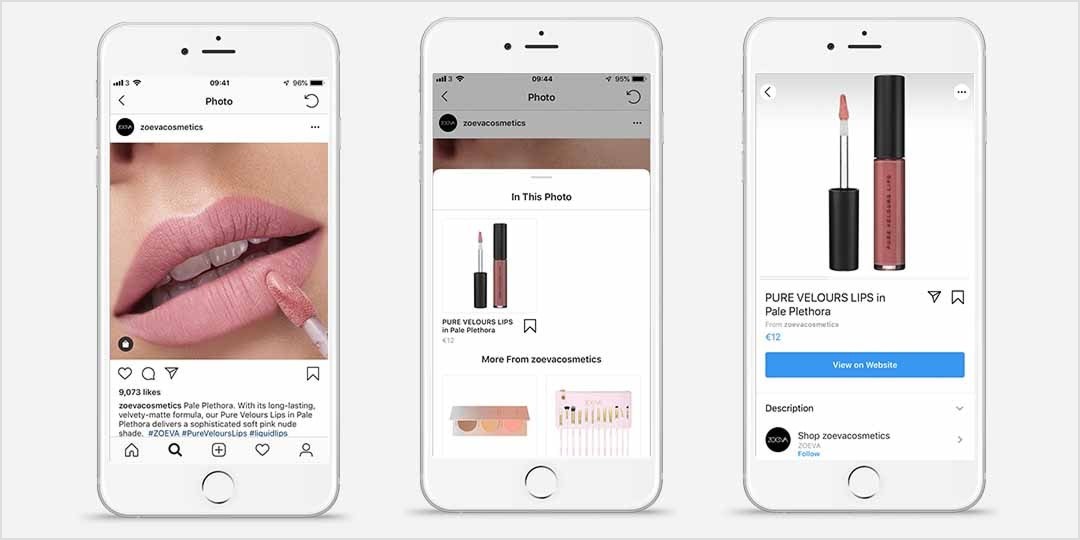 Instagram shop product preview customer POV