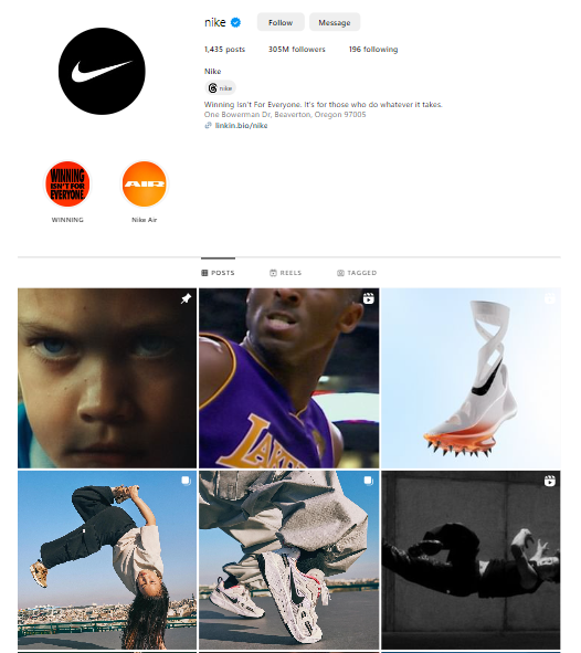 Nike Instagram