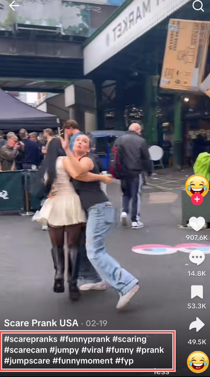 Popular hashtags on TikTok