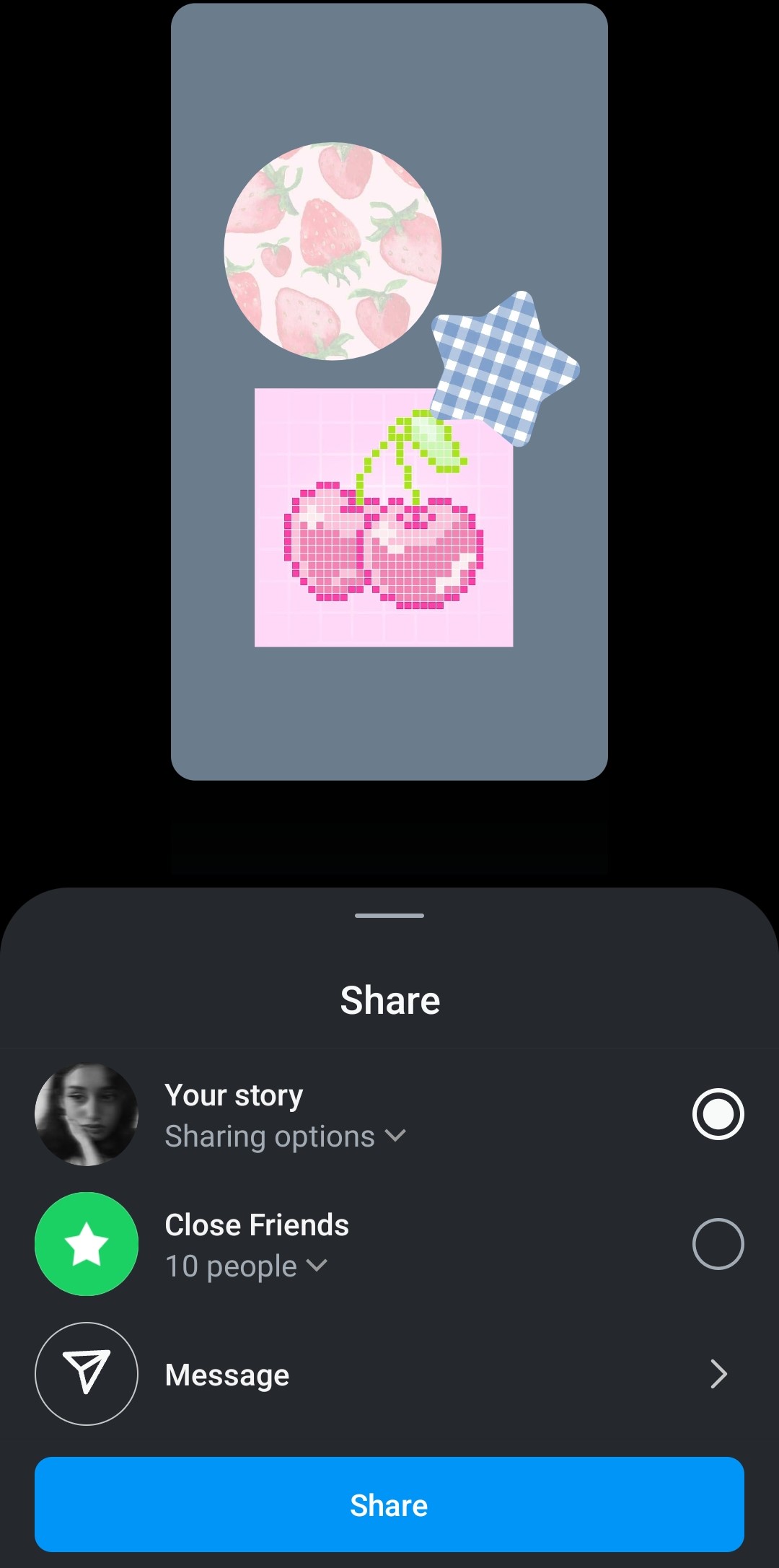Choose story audience on Instagram