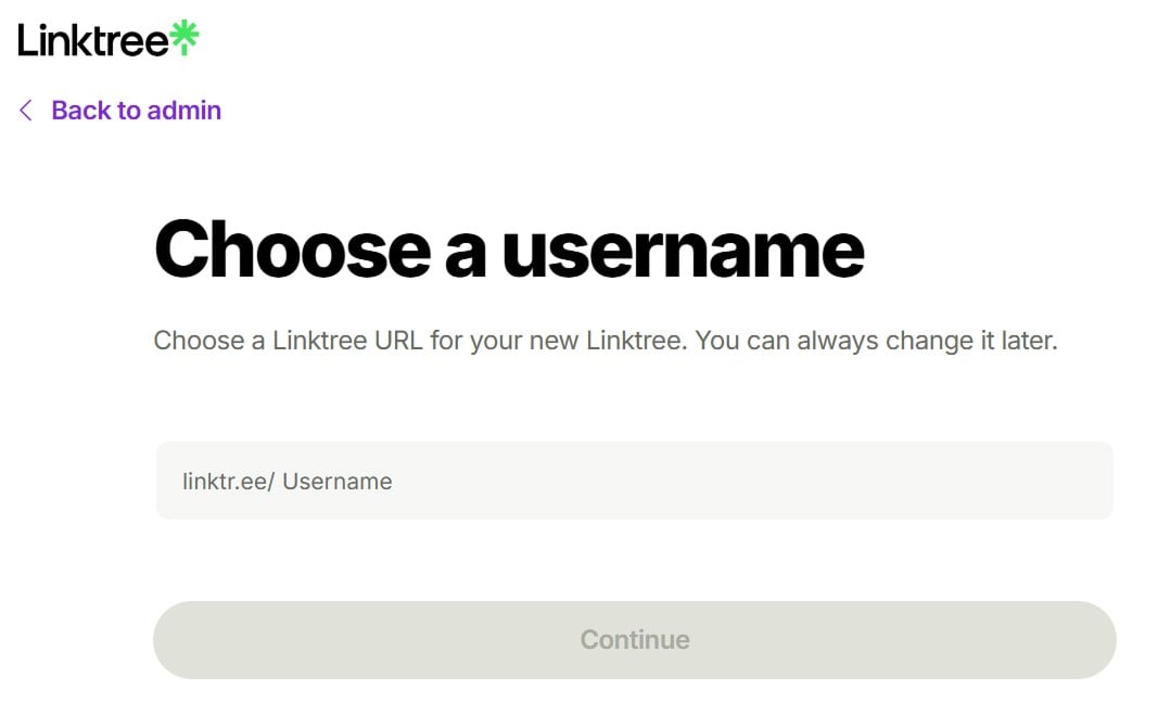 Set a username
