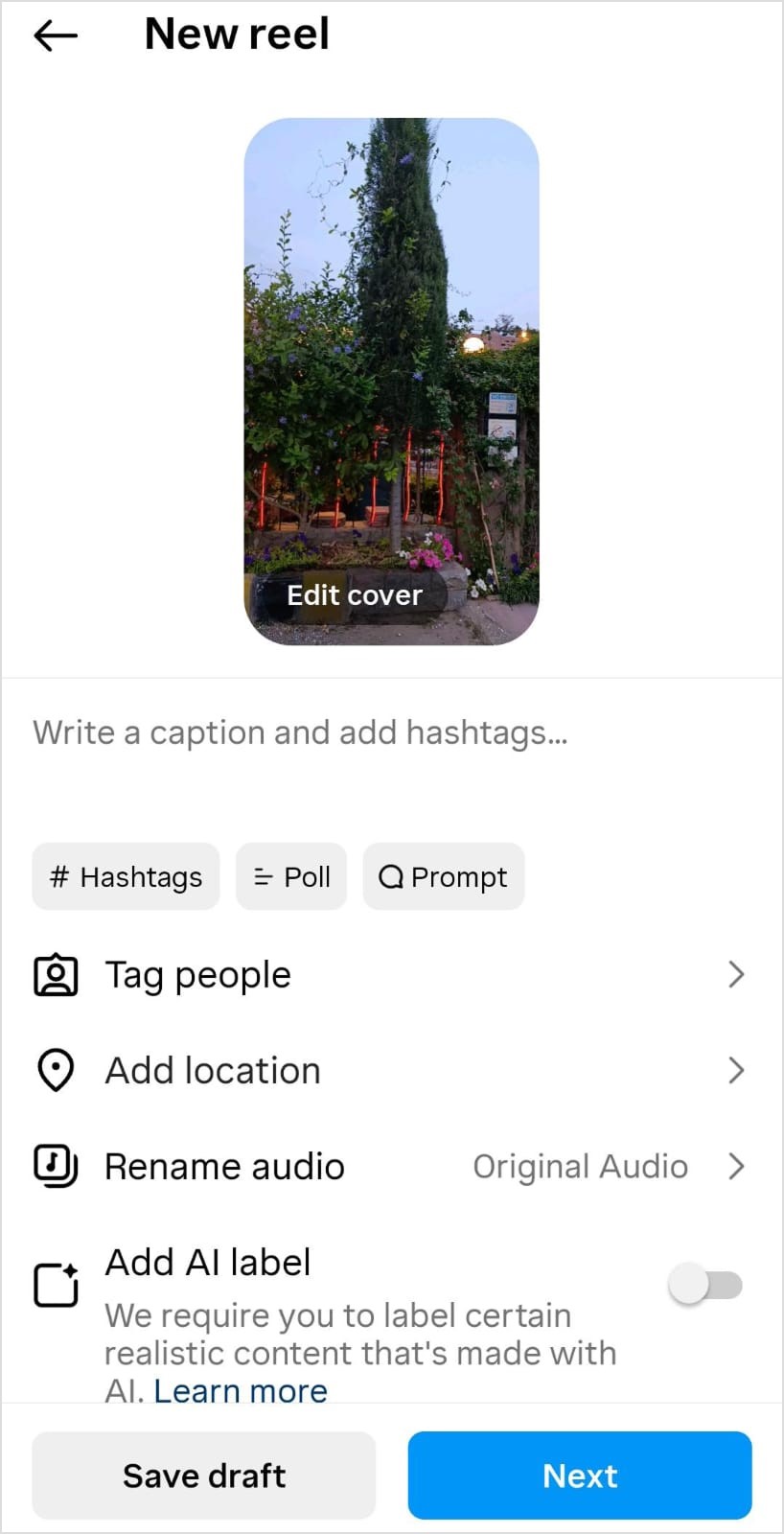 Add details and share