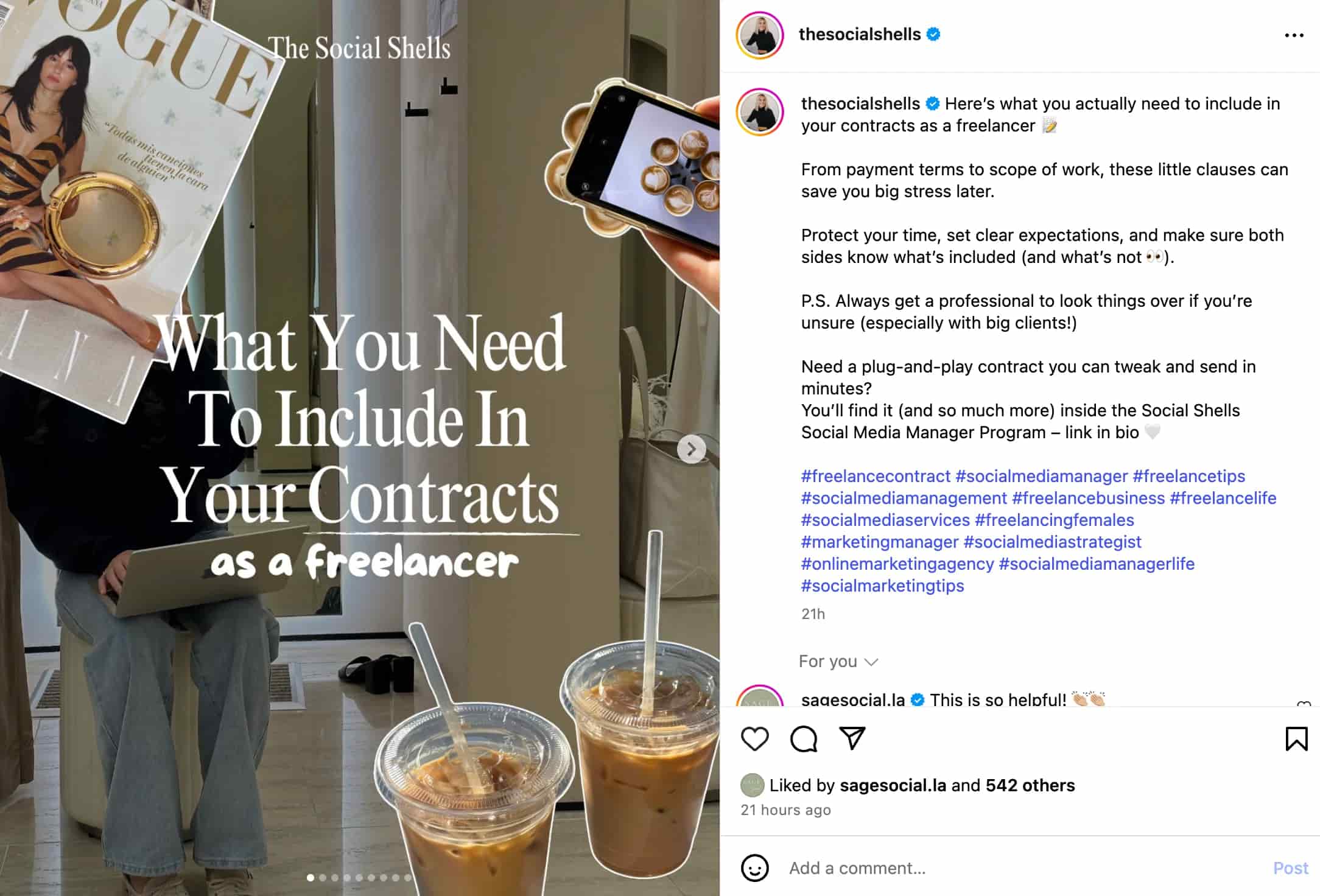 The hashtag visibility test