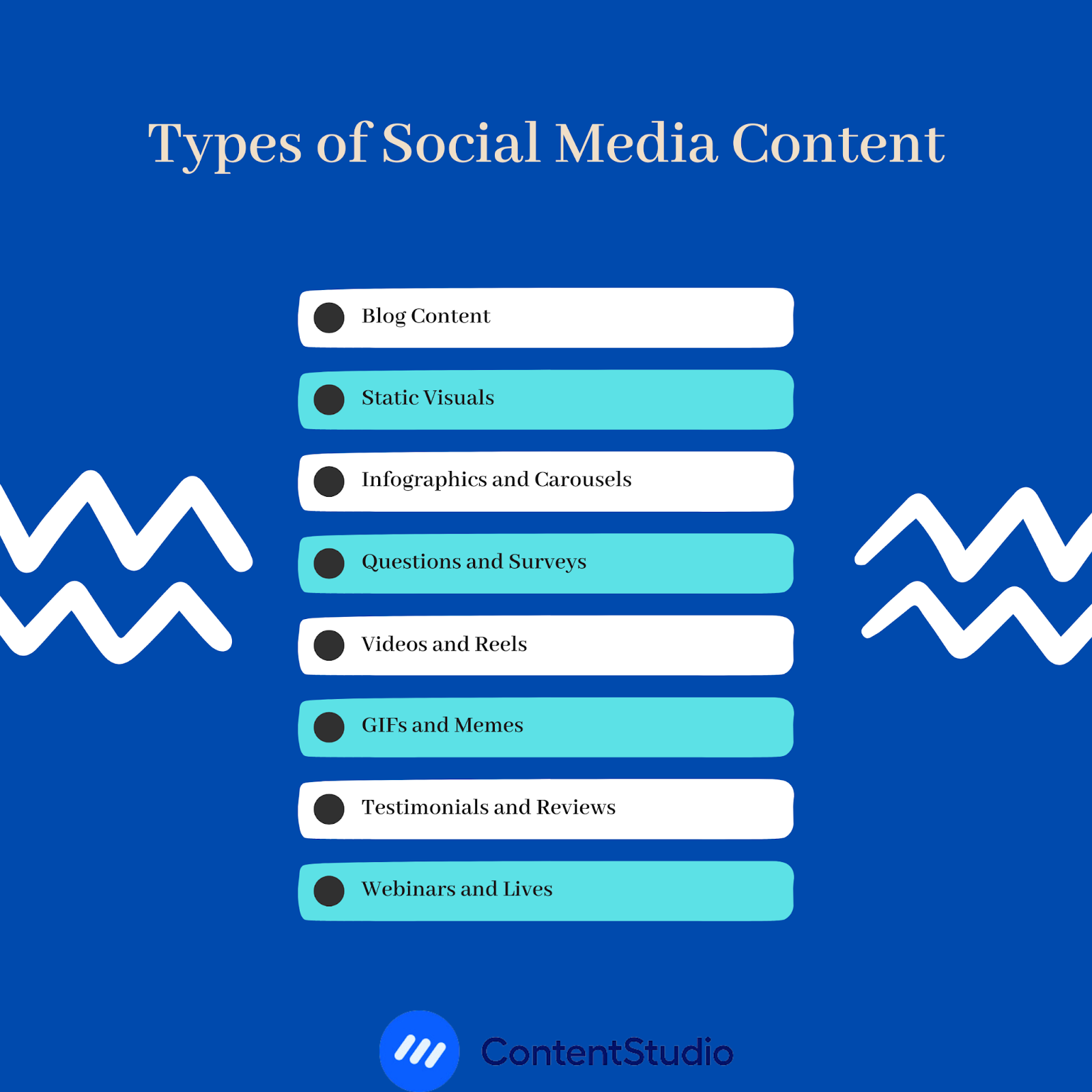 types of social media content