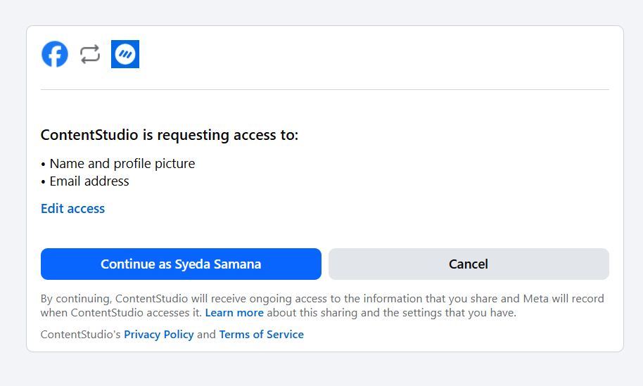 Authenticate your account access