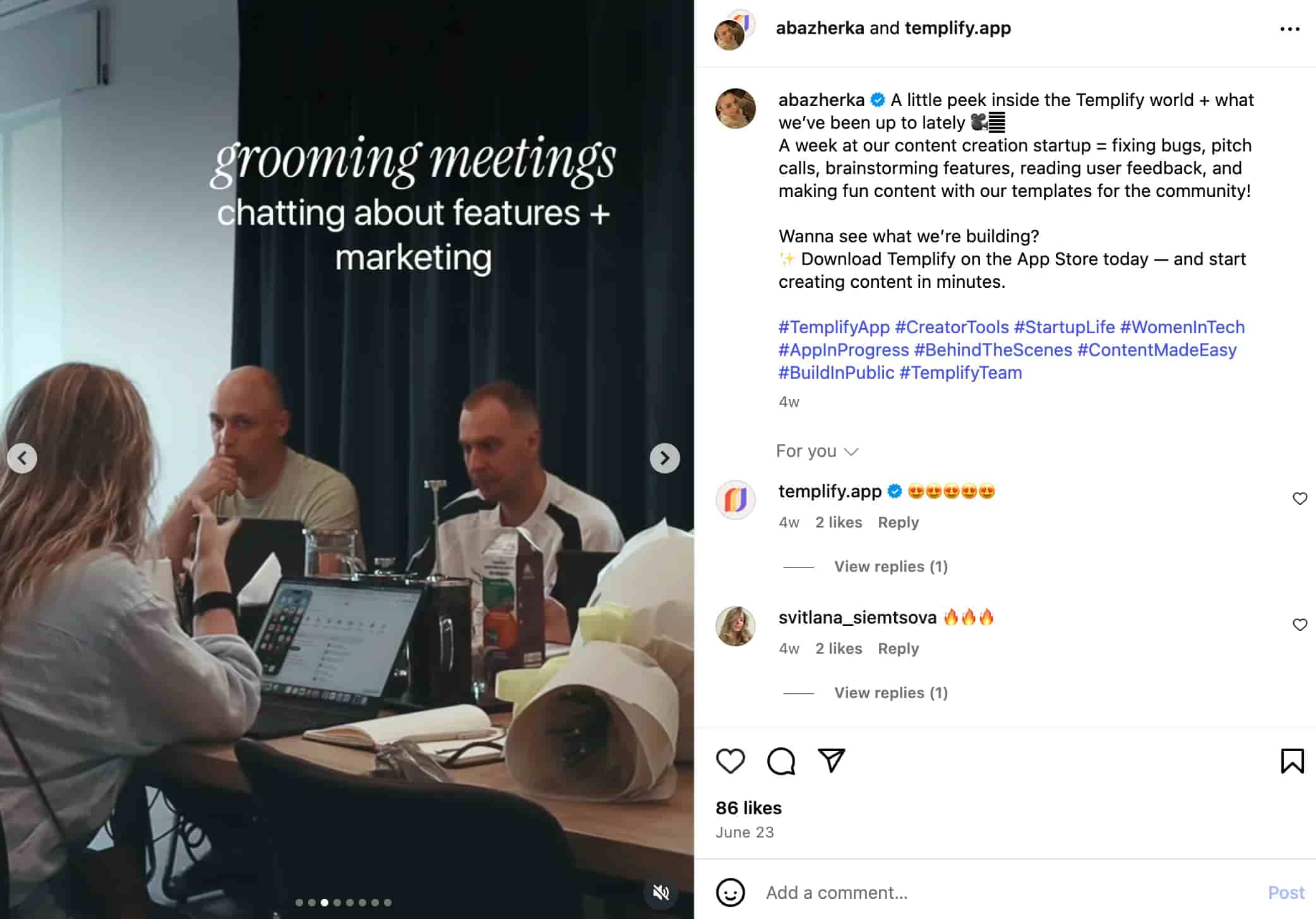 Authentic content creation