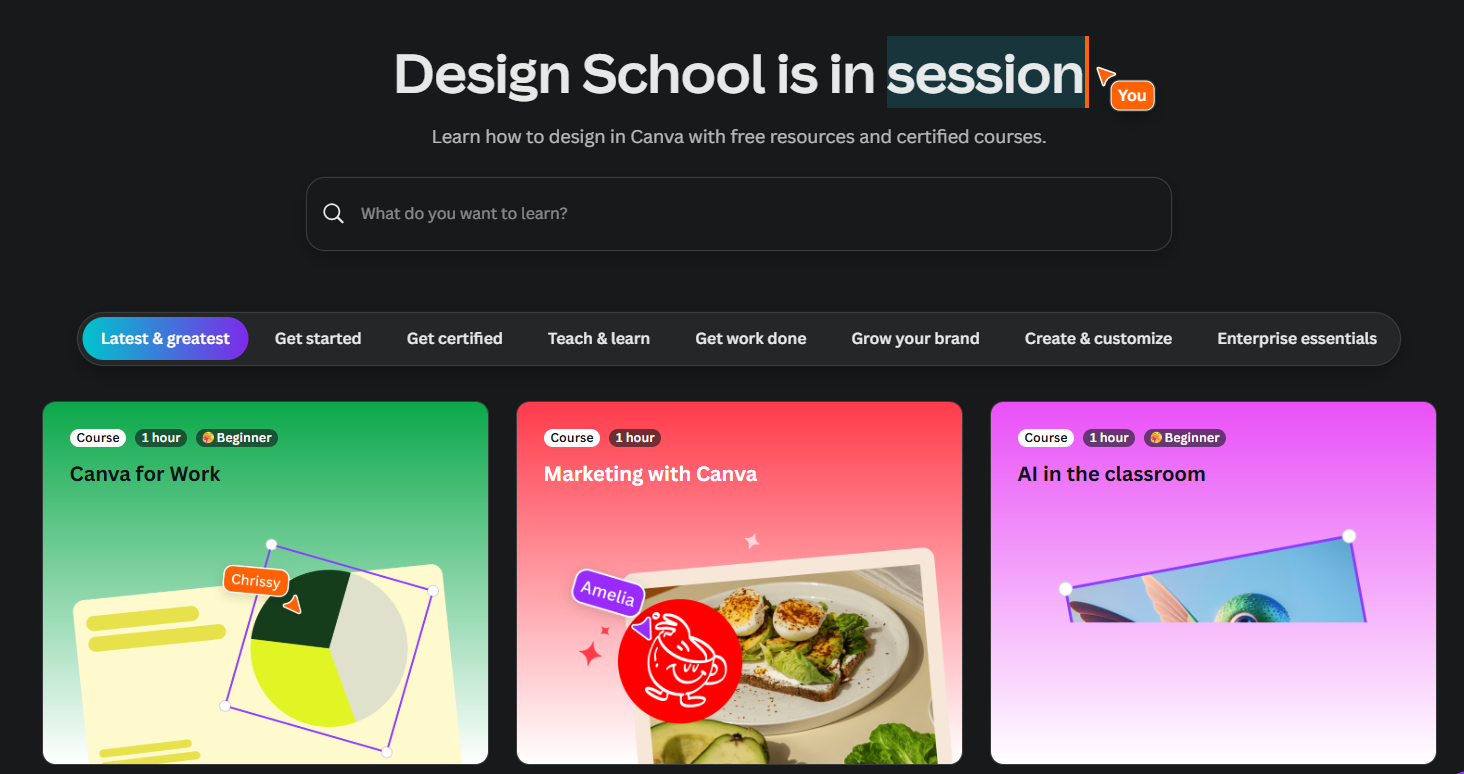 Canva design school