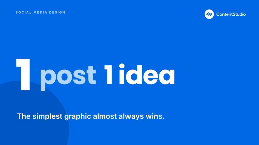 1 POST 1 IDEA