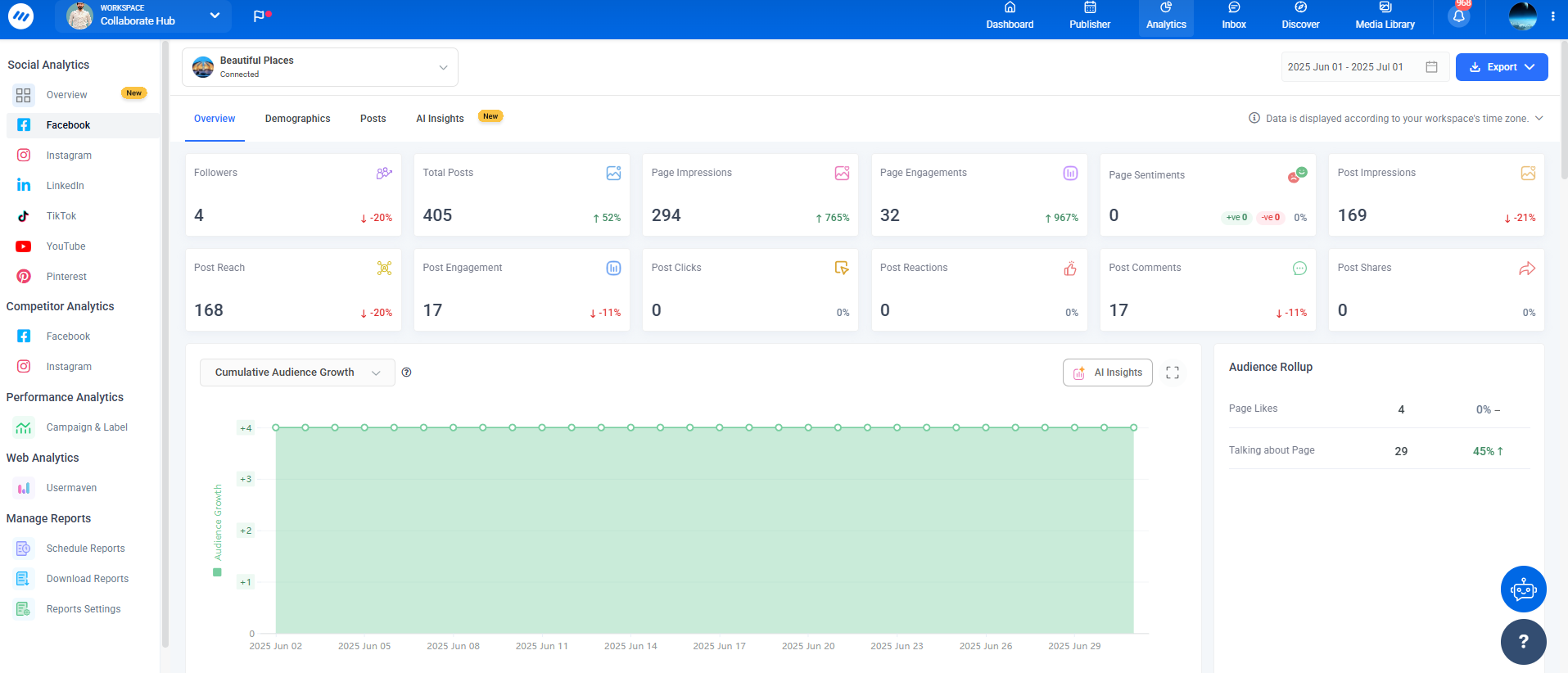 Facebook analytics
