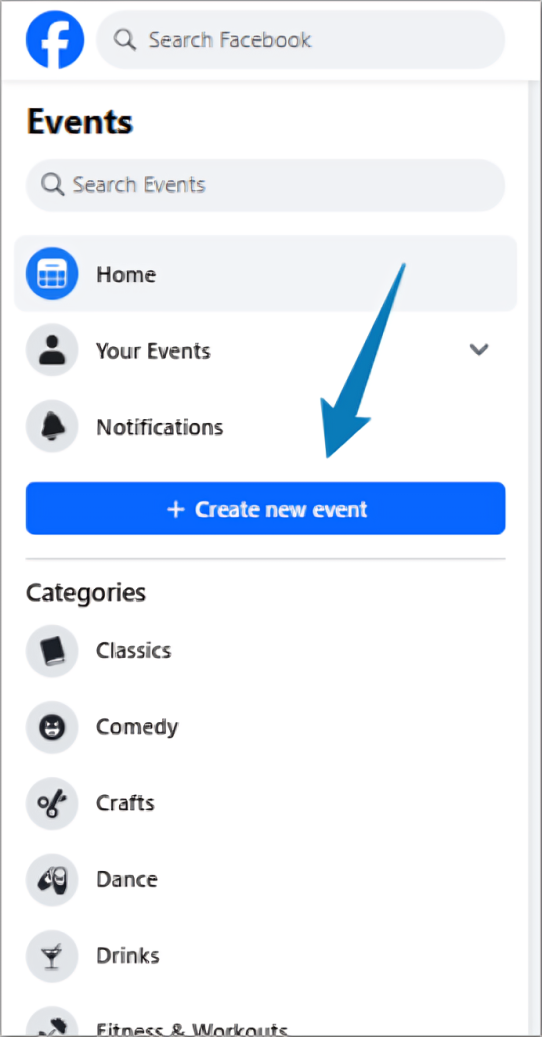 create a new event
