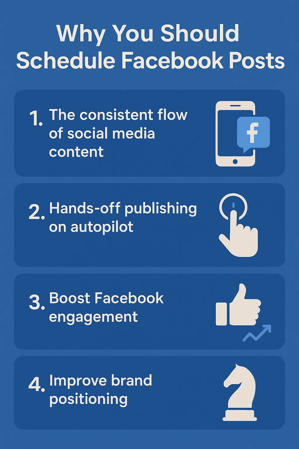 Why schedule Facebook posts
