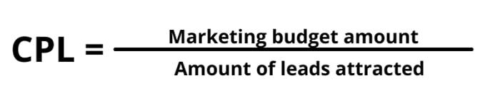 Cost Per Lead formula