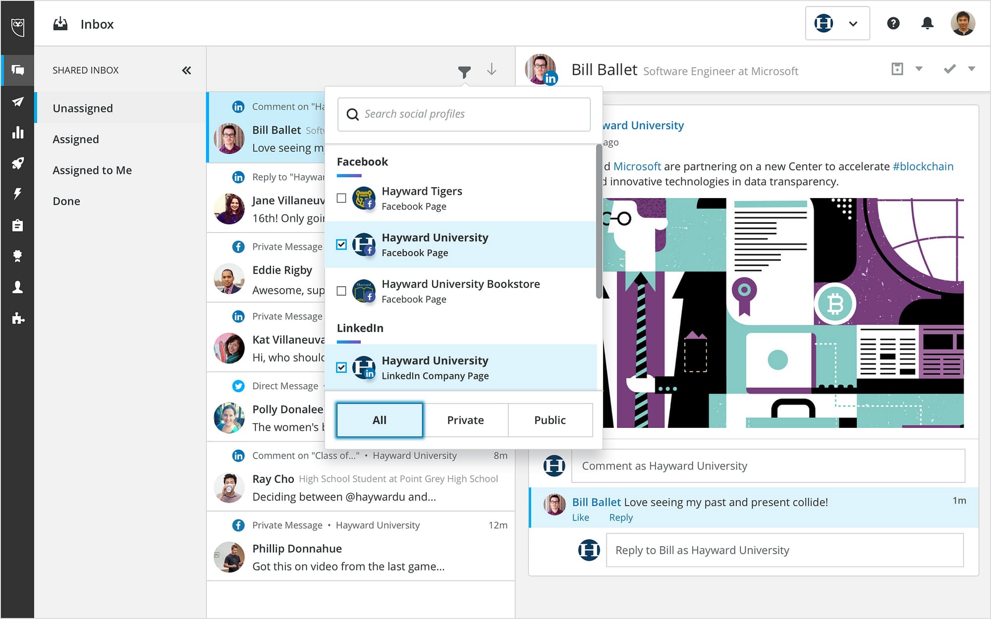 Hootsuite inbox
