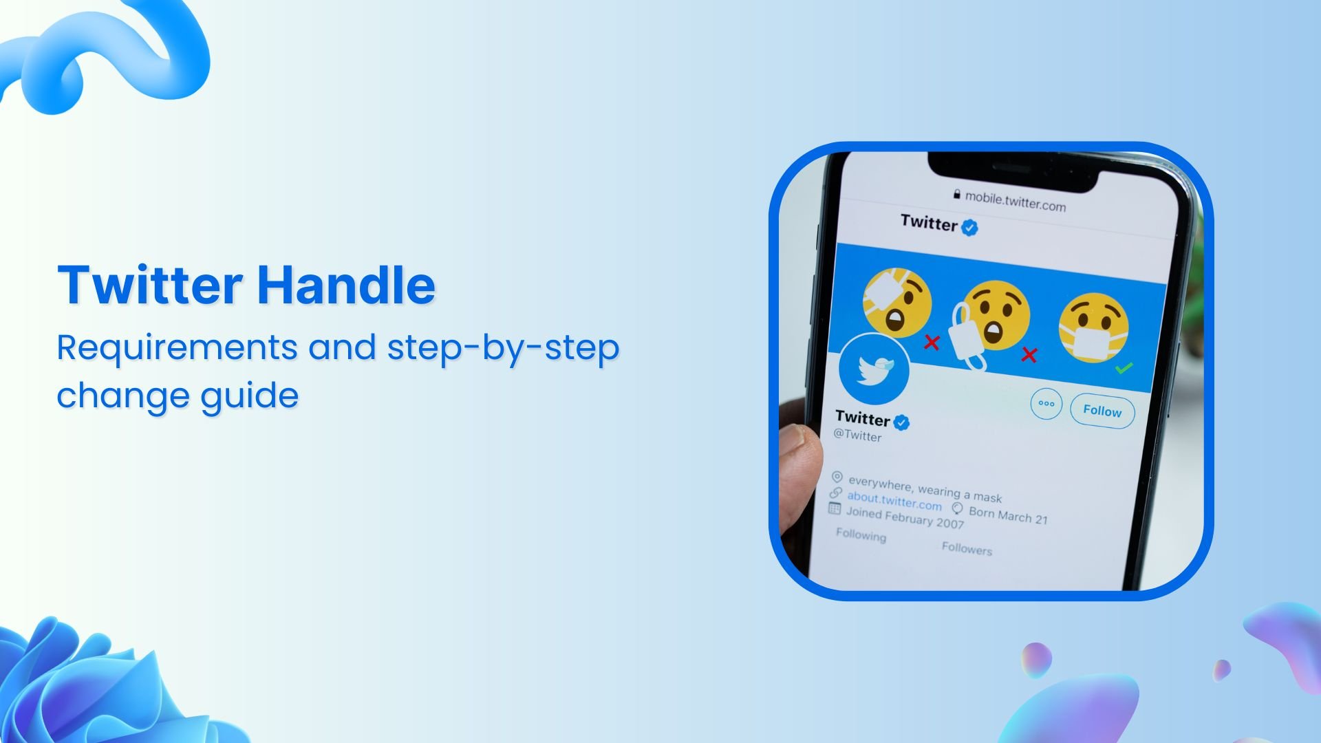 Twitter handle: Requirements and step-by-step change guide