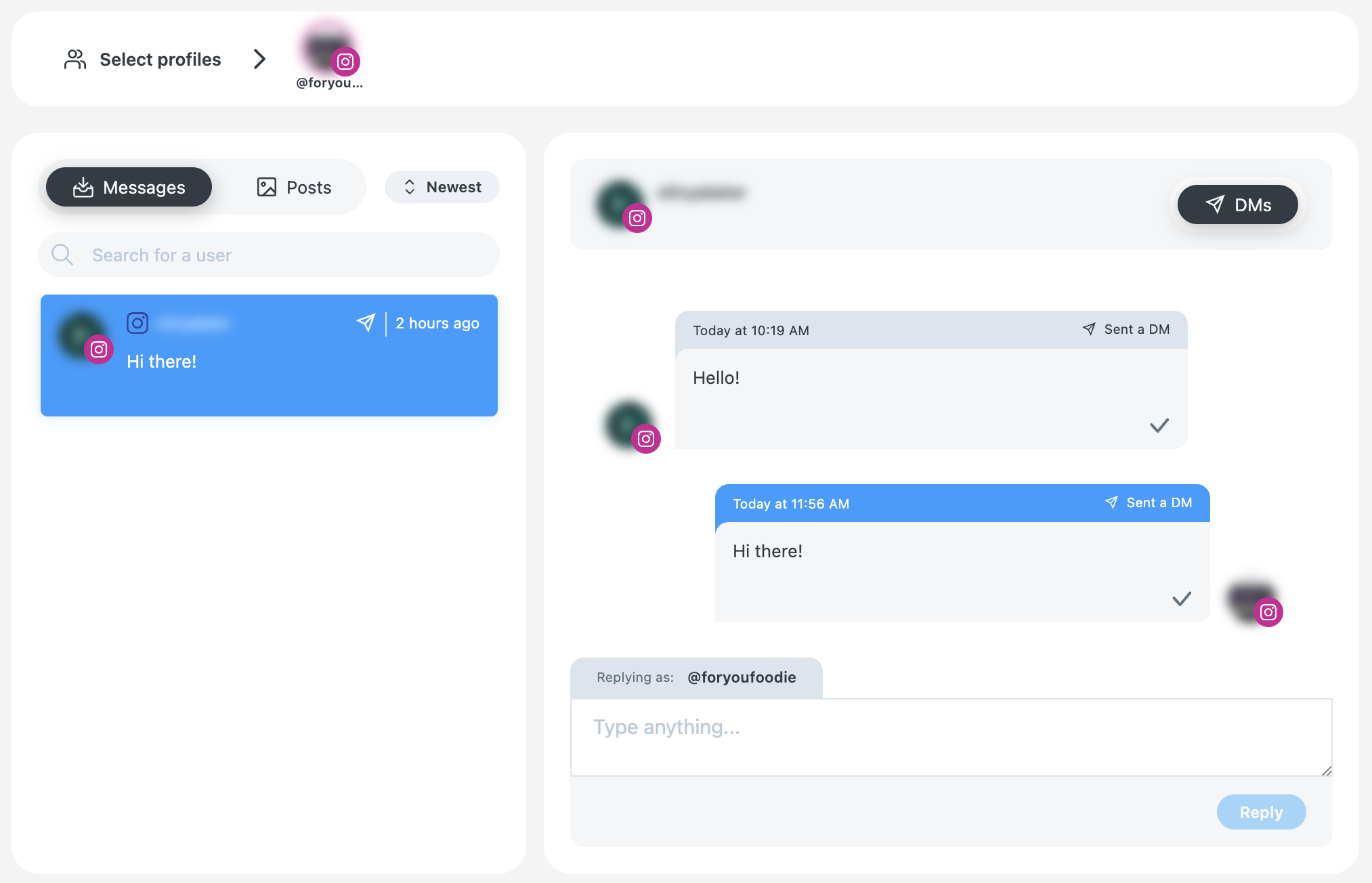 Later social inbox