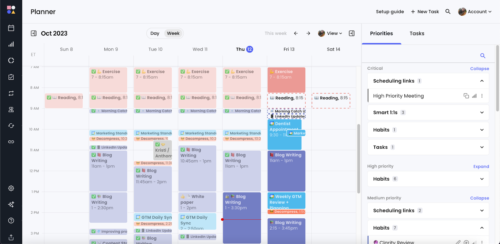 6. Reclaim.ai - Smart calendar management