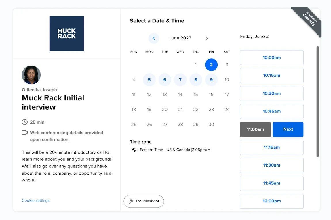 Calendly - Automated scheduling