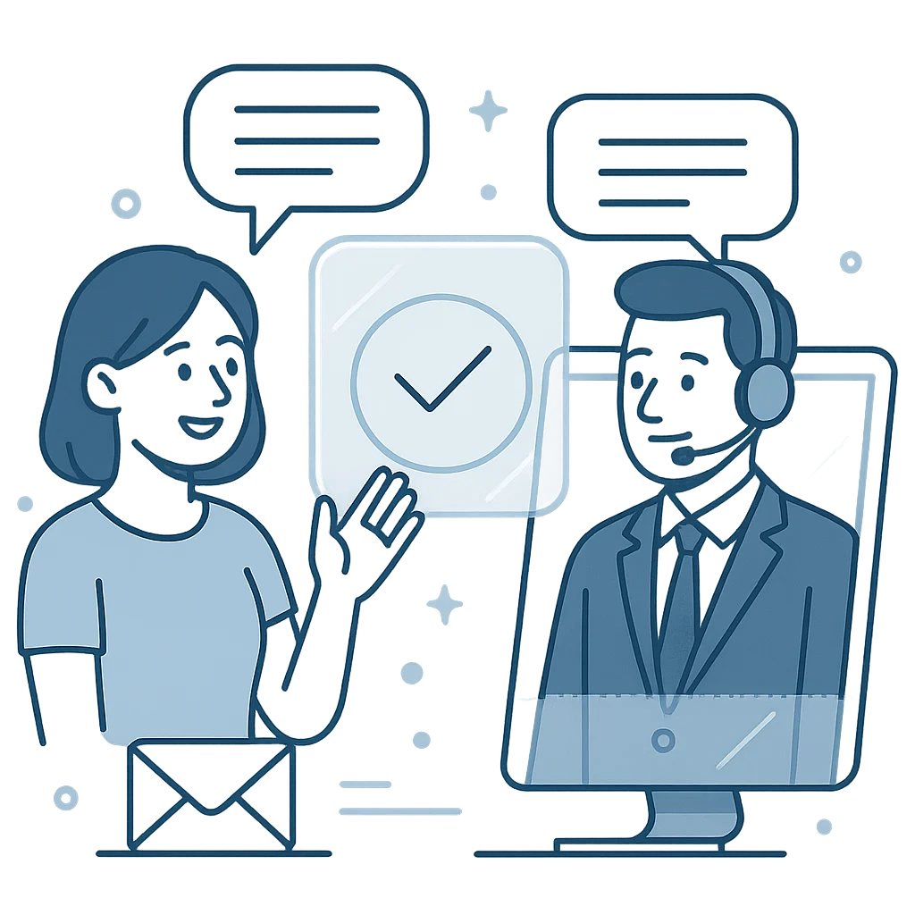 clear customer interaction