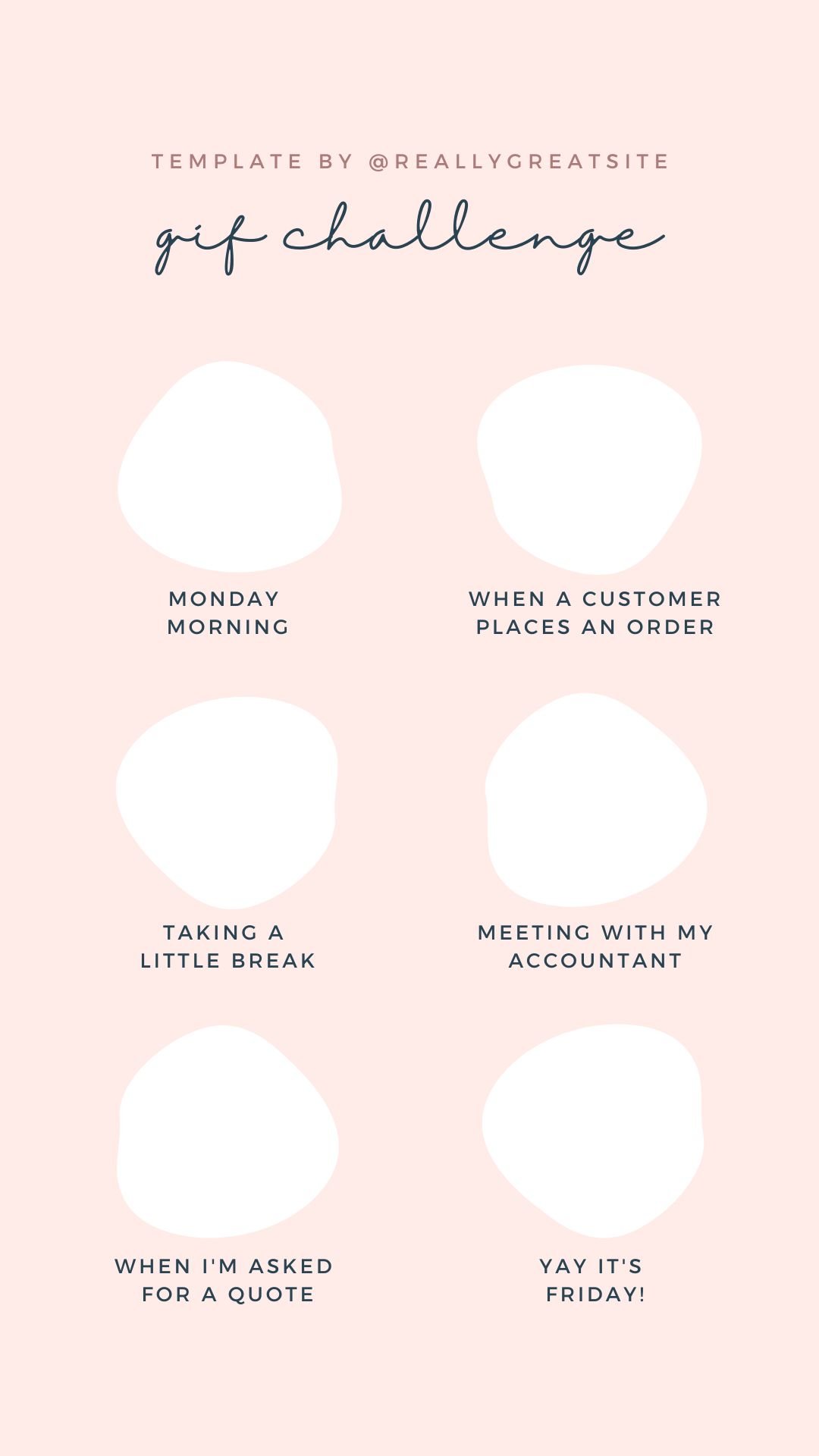 Gif challenge story