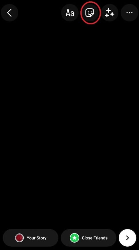 Instagram story sticker icon