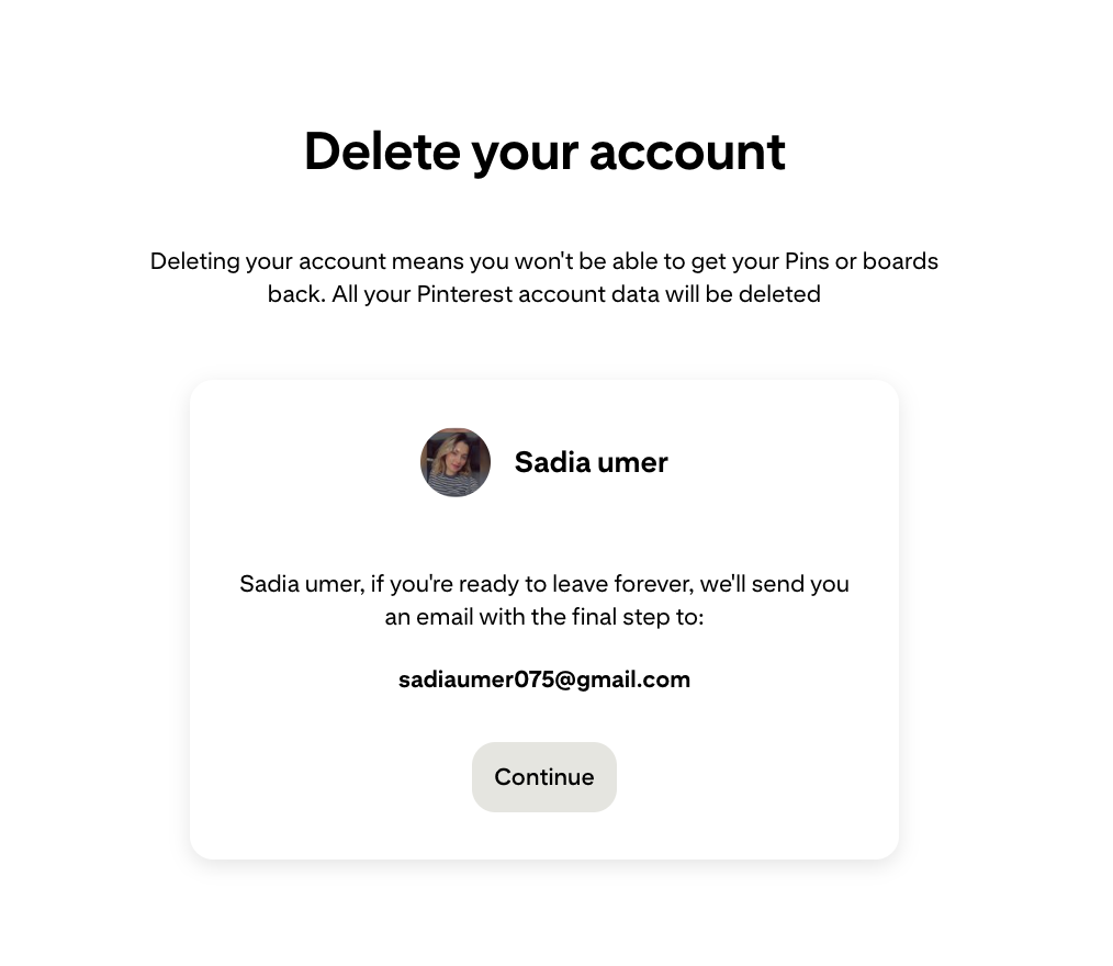 Confirm your decision