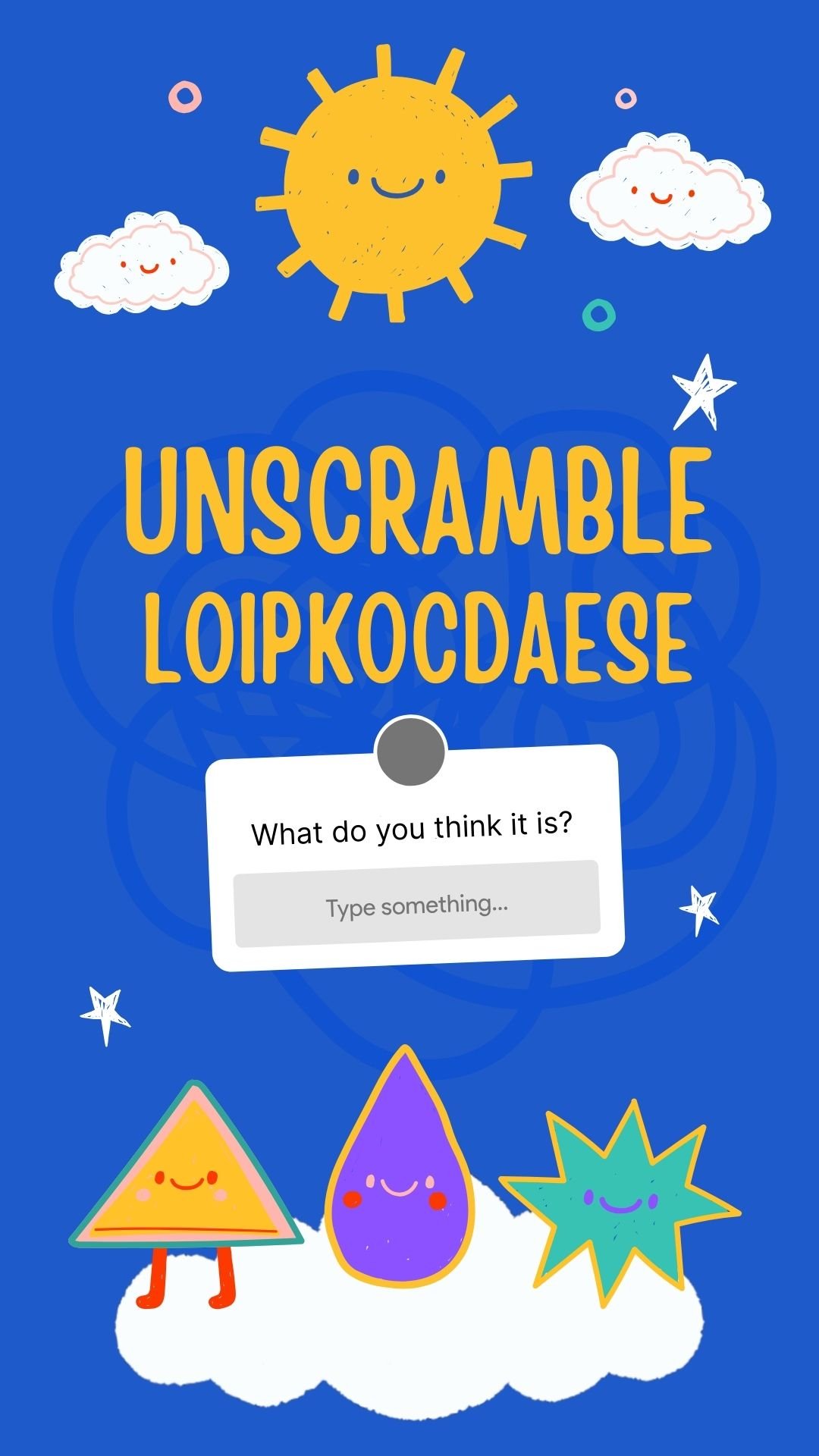 Unscramble Instagram story