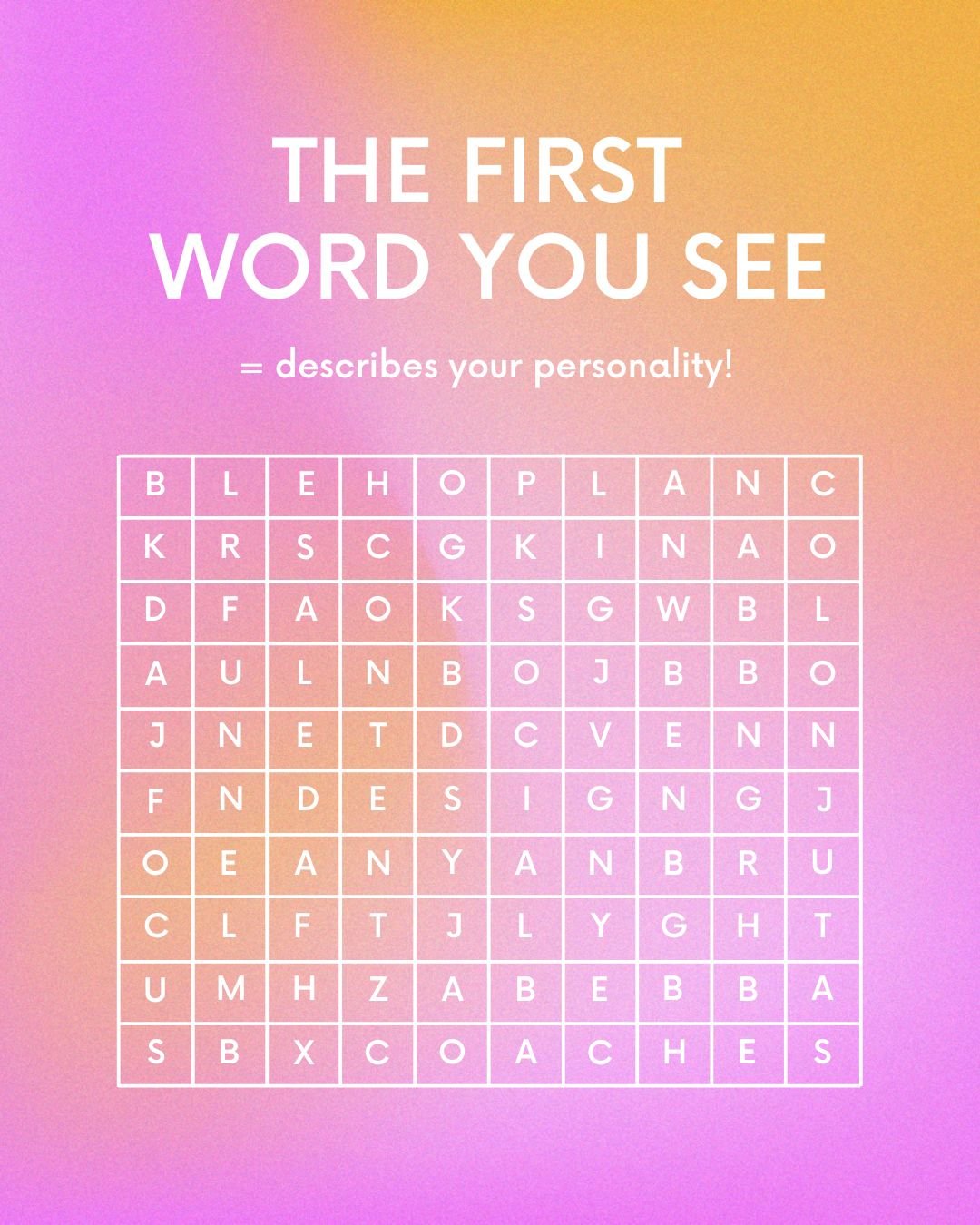 Word search Instagram story