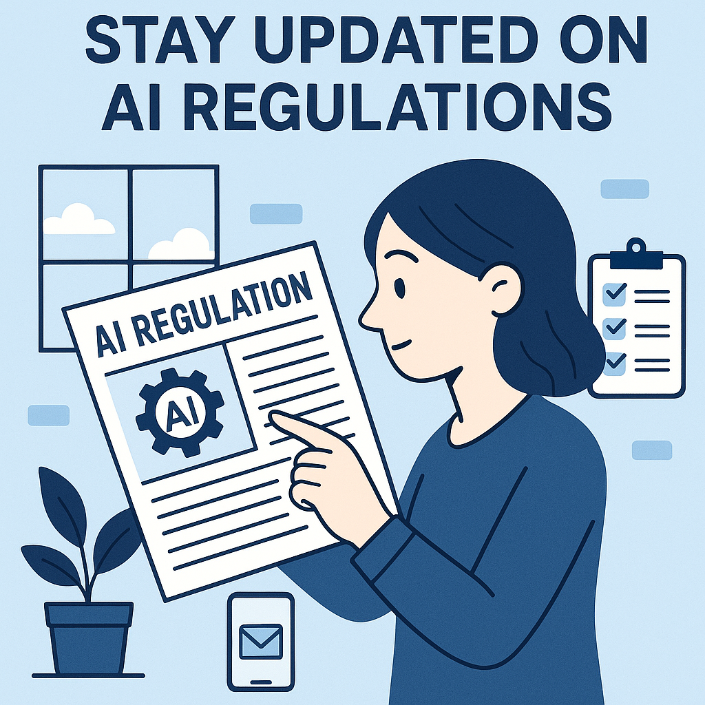 Stay updated on AI regulations
