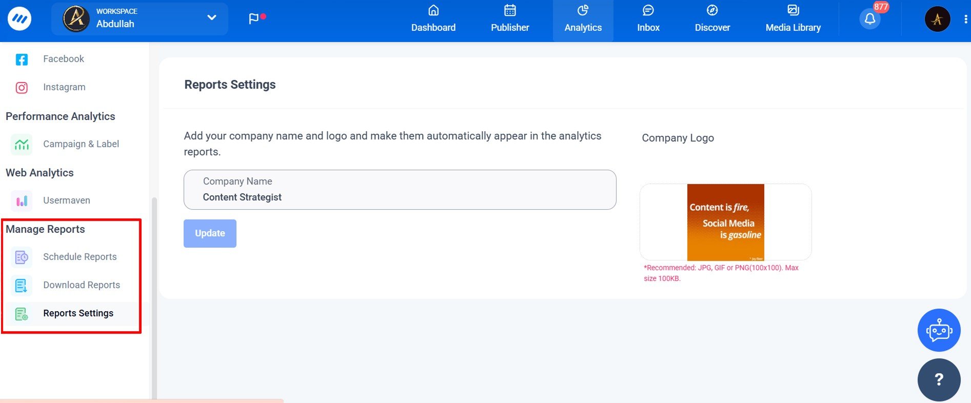 Analytic reports