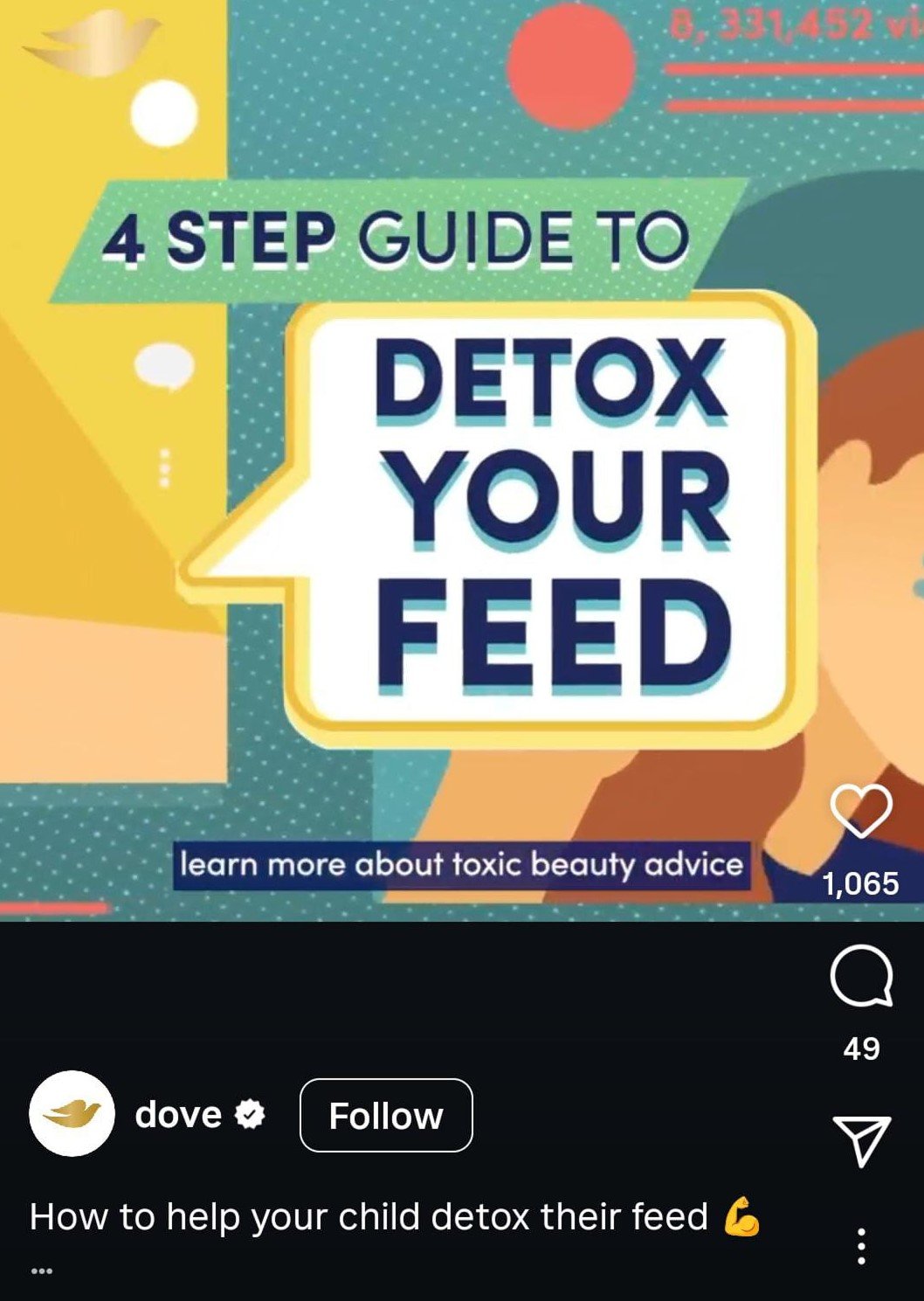Dove social media campaign