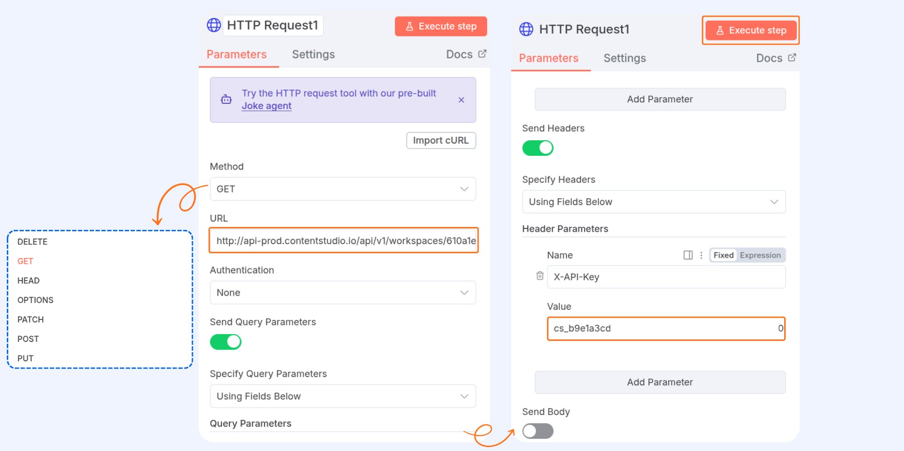 Fetch connected social accounts