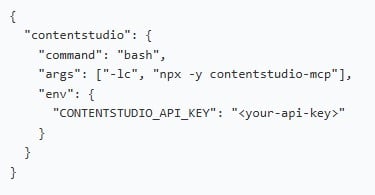 Manual configuration