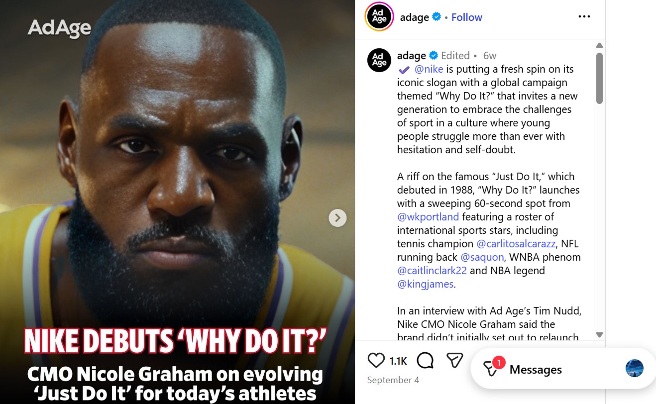 Nike social media campaign