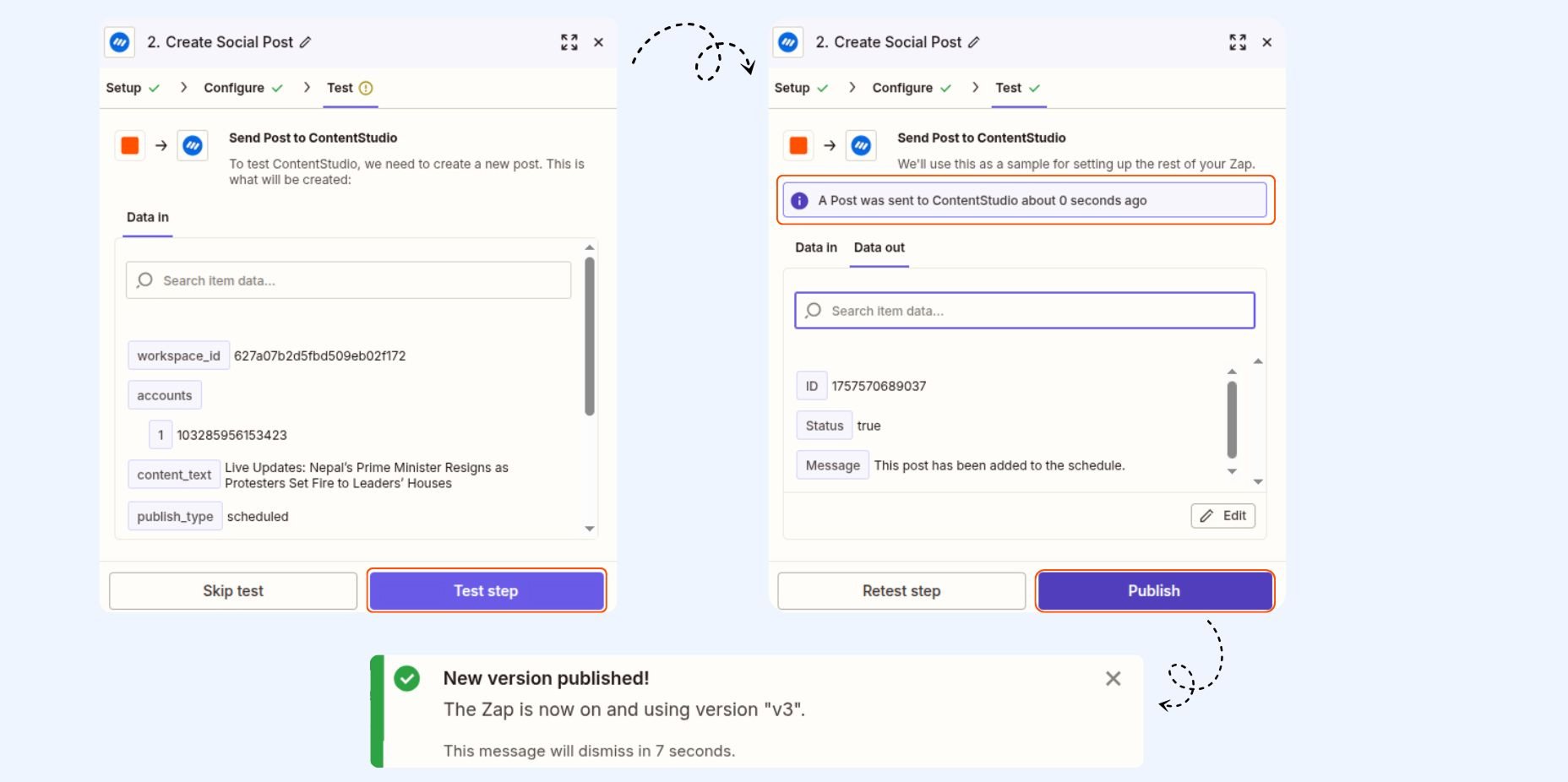 Test your automation workflow