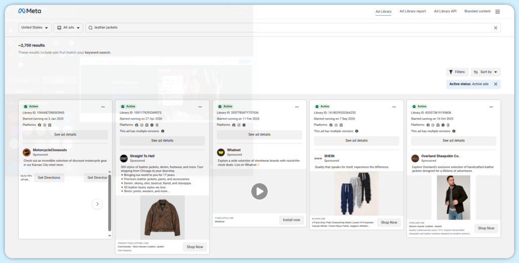 How to use the Meta Ads Library