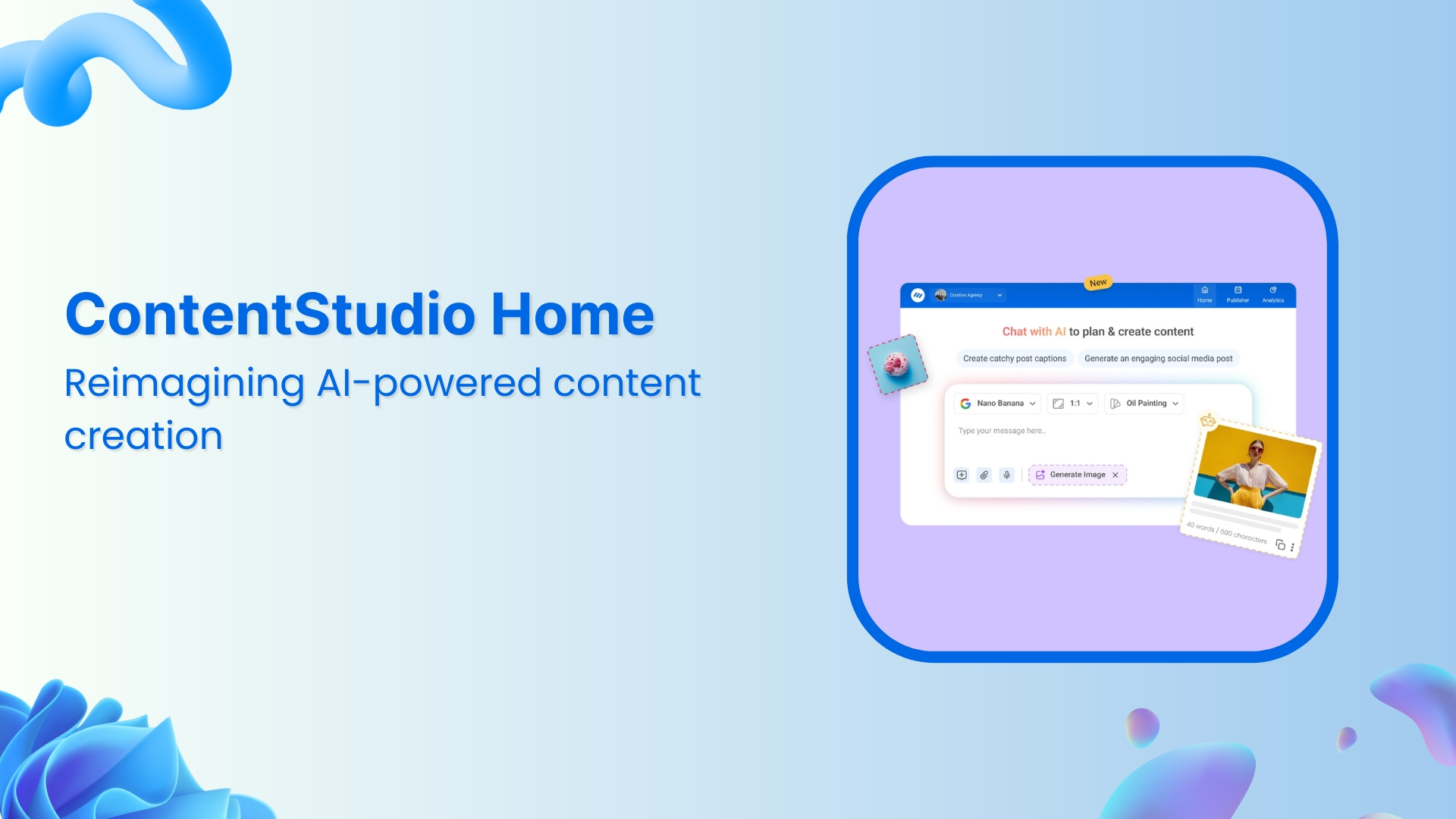 New ContentStudio Home: Reimagining AI-powered content creation