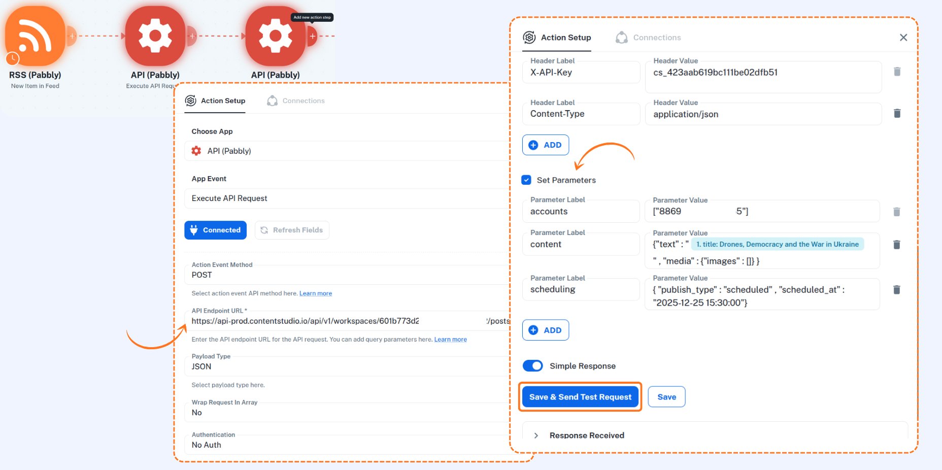 Create your post action