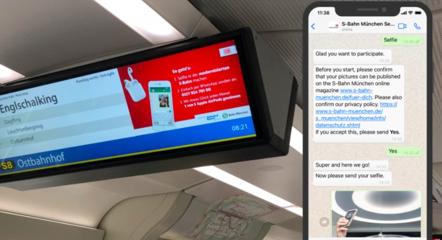 S-Bahn Munich selfie competition campaign