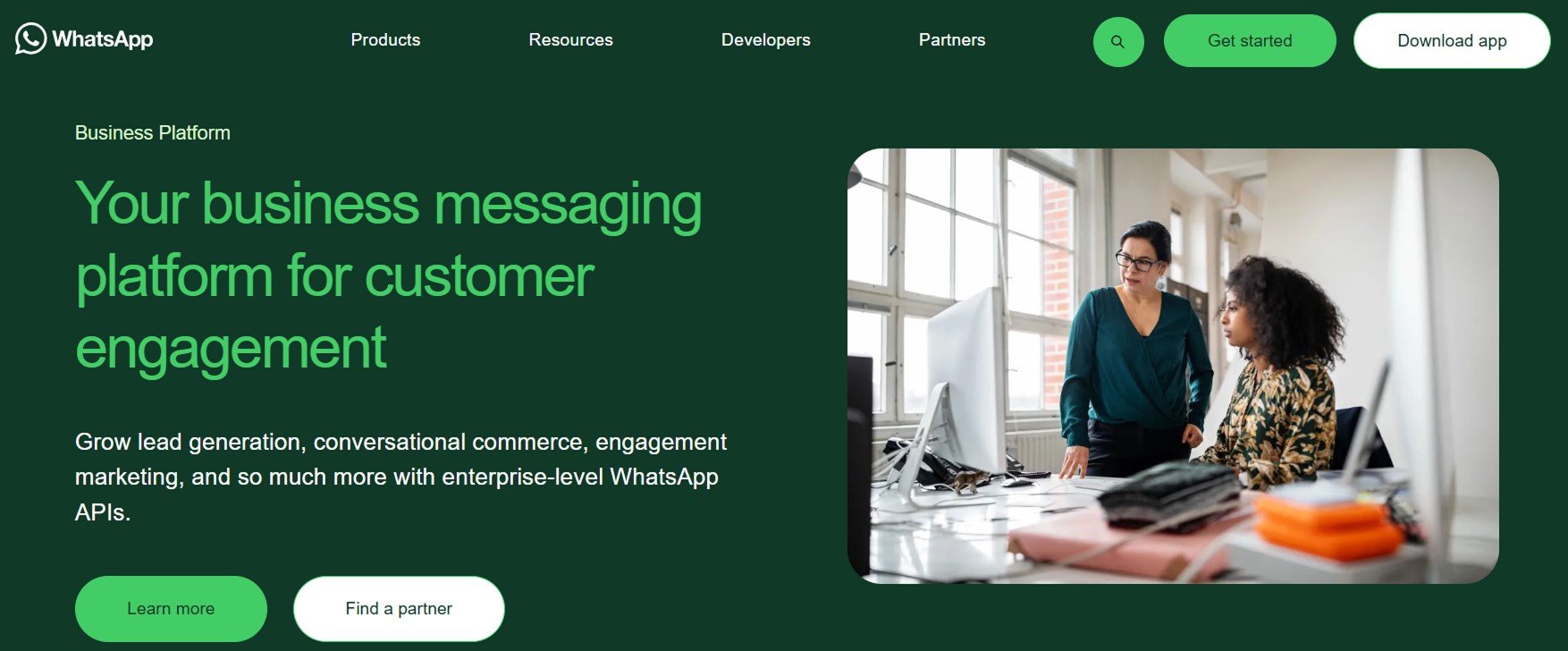 WhatsApp business platform