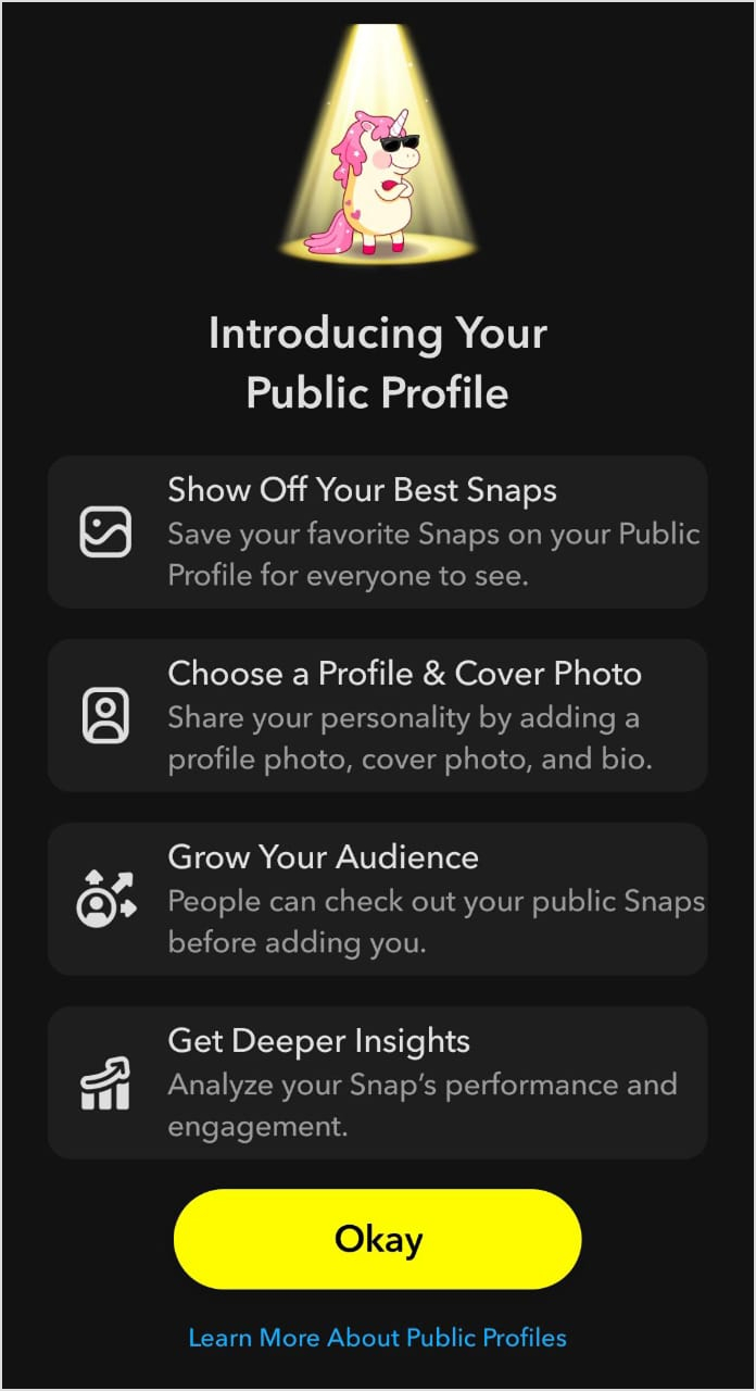 create public profile 