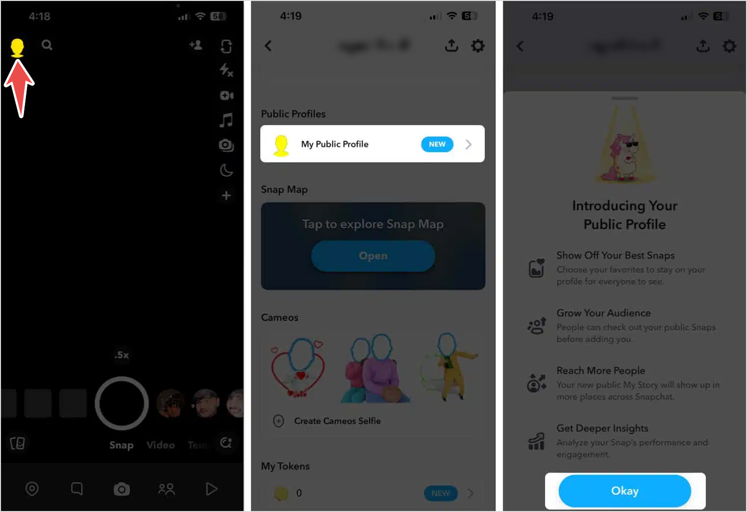 How to make a public profile on Snapchat on iPhone