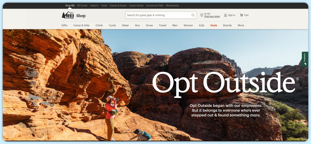 REI: #OptOutside