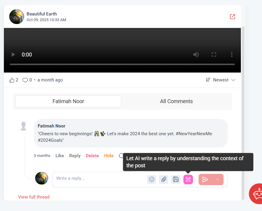 AI-generated replies in the inbox