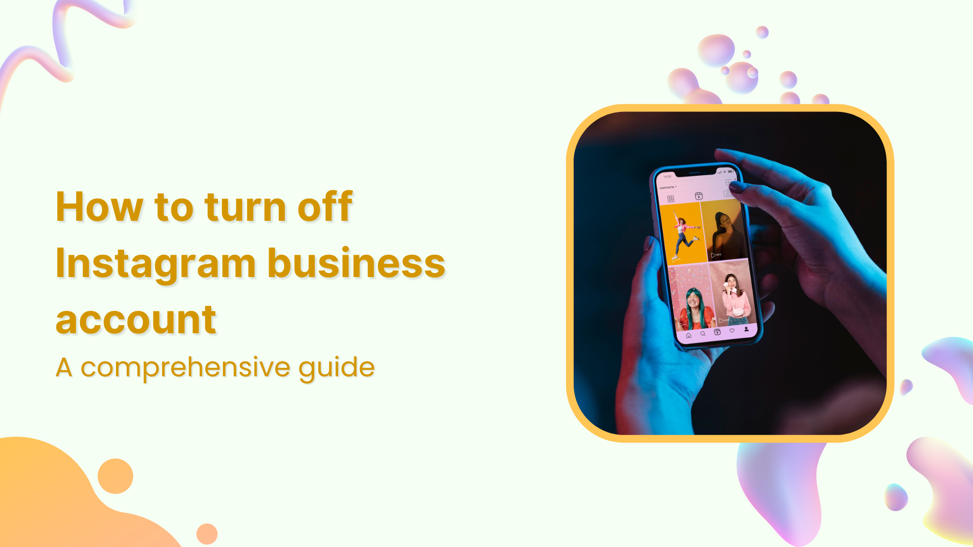 How to turn off a business account on Instagram