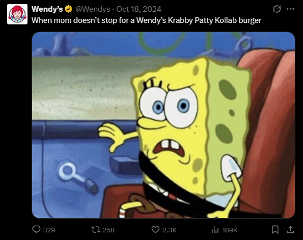 Wendy’s social media