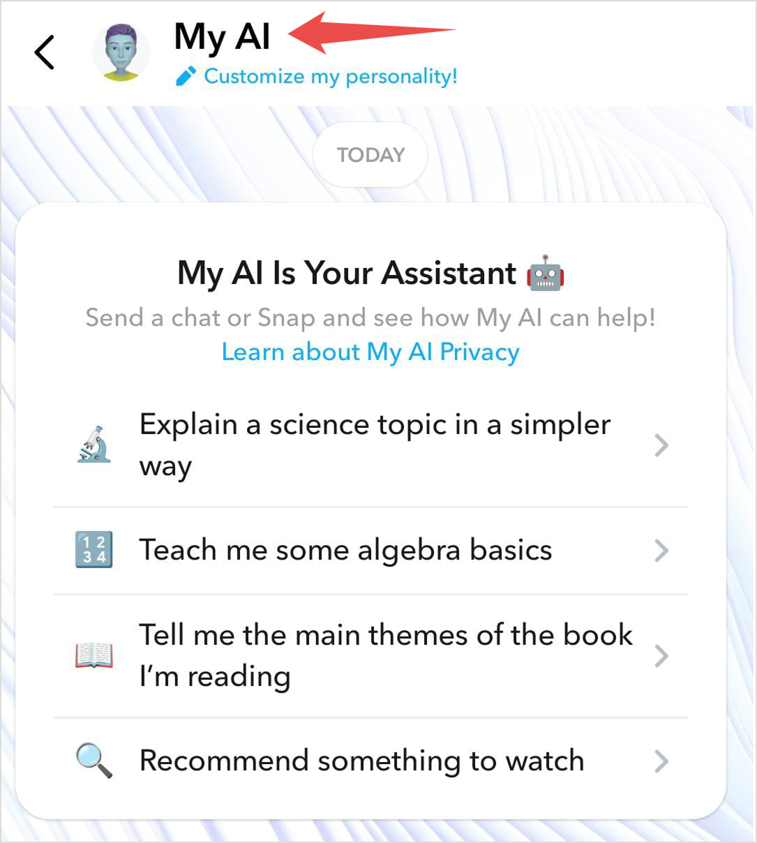 access AI profile