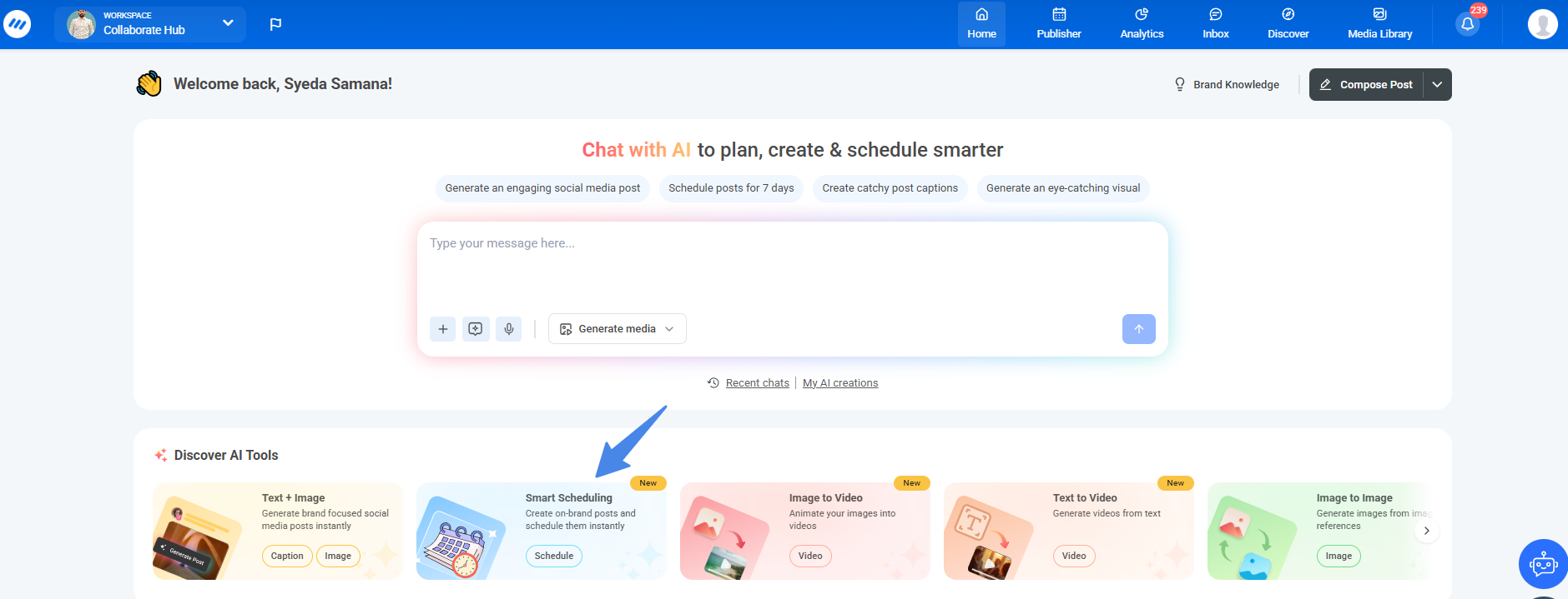 smart scheduling card